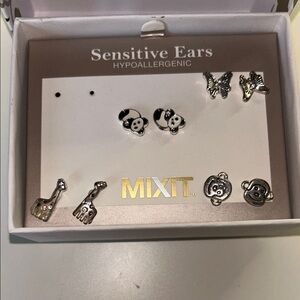 Mixit Animal Charm Earrings Set